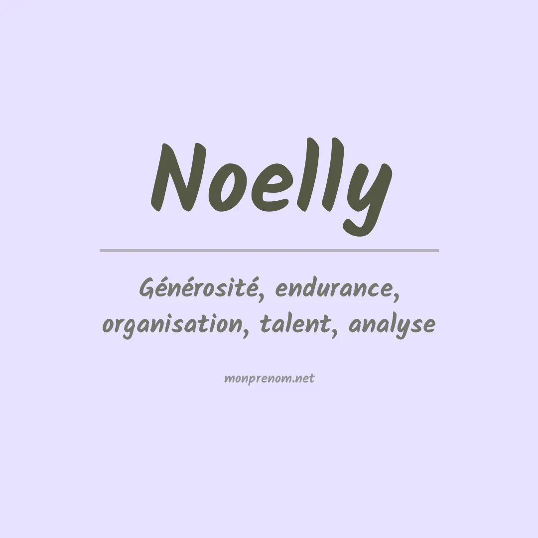 Prénom Noelly