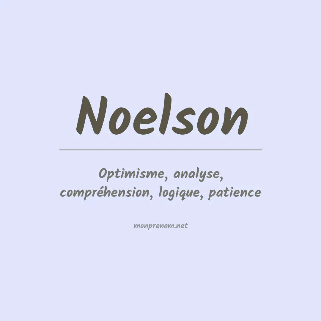 Signification du prénom Noelson