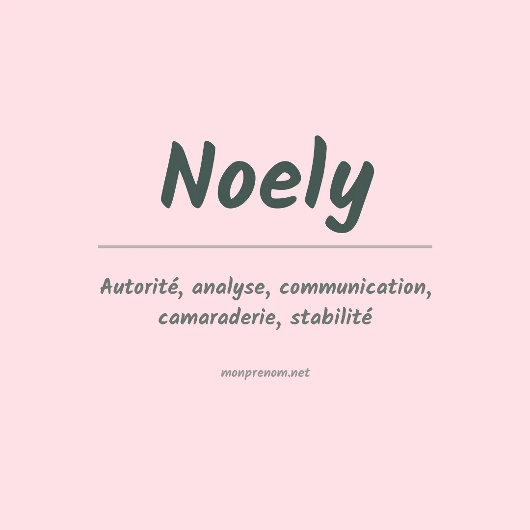 Prénom Noely