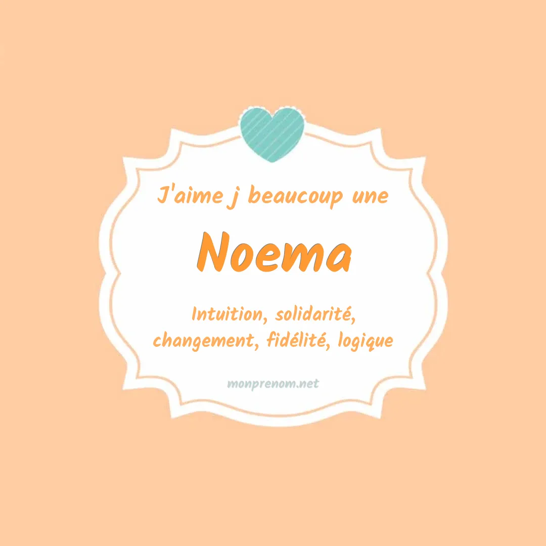 J'aime beaucoup Noema