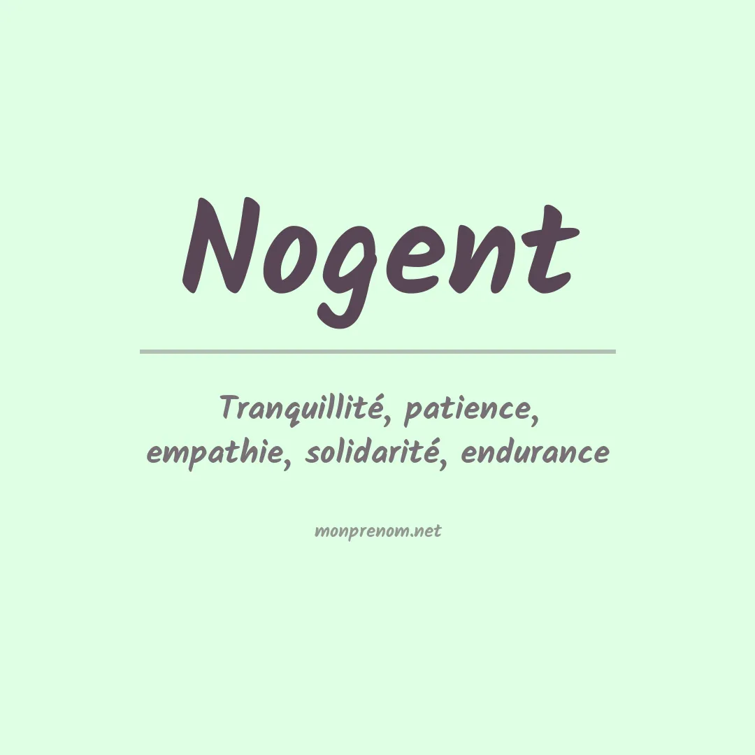 Prénom Nogent