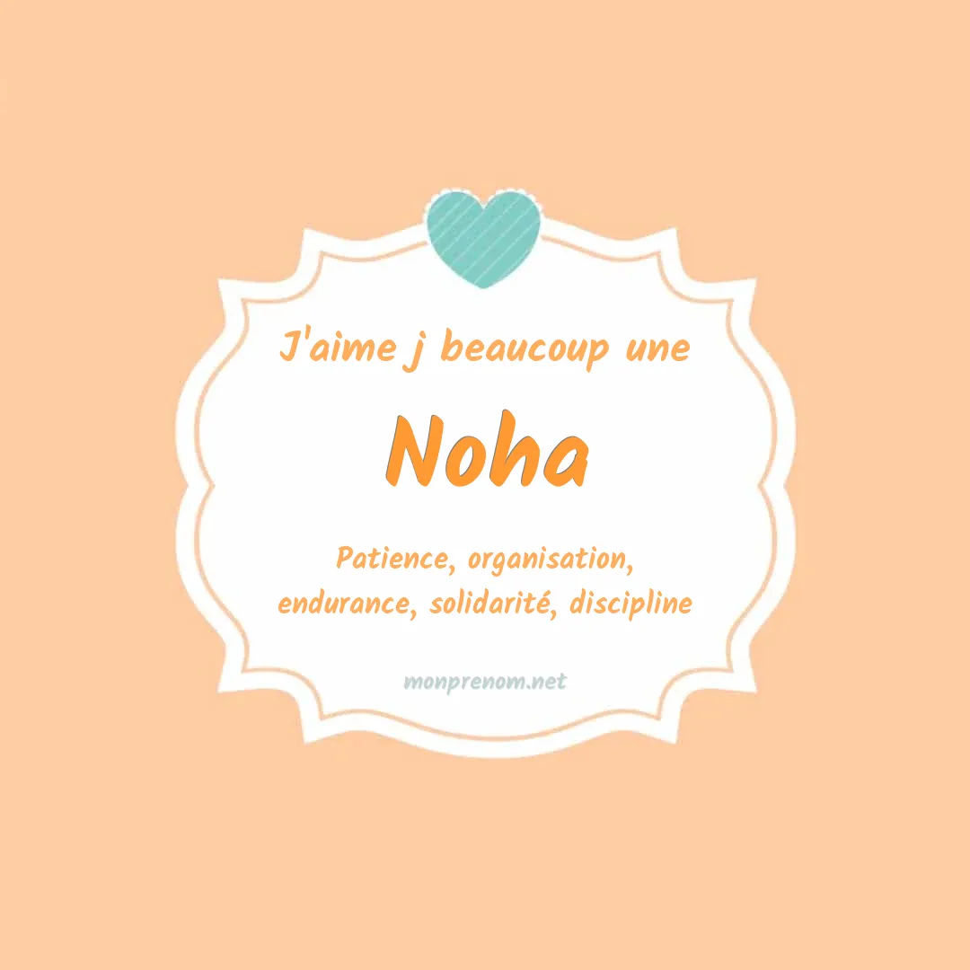 J'aime beaucoup Noha