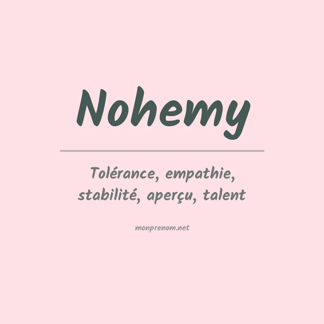 Prénom Nohemy