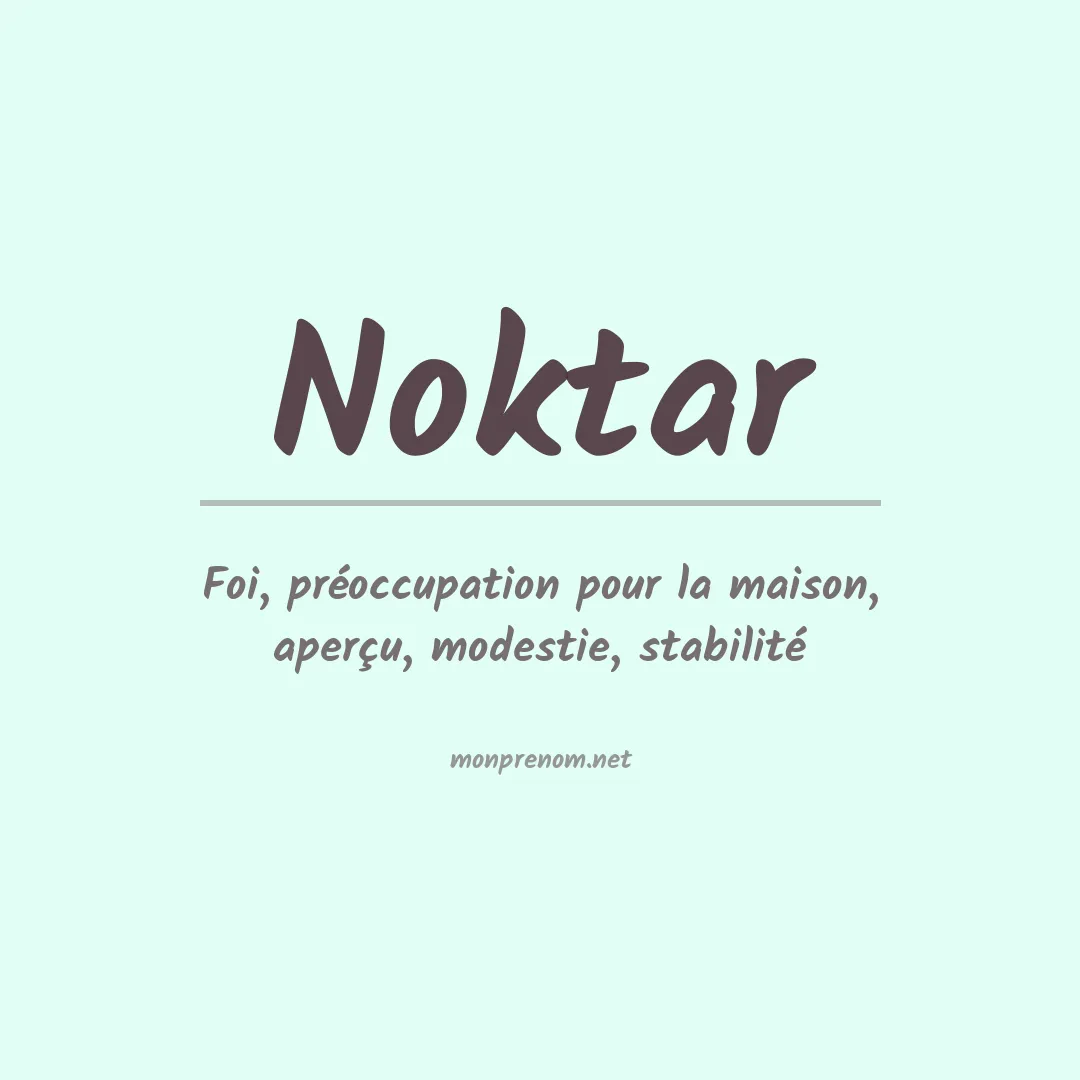 Prénom Noktar