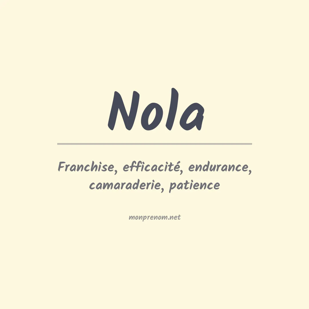 Prénom Nola