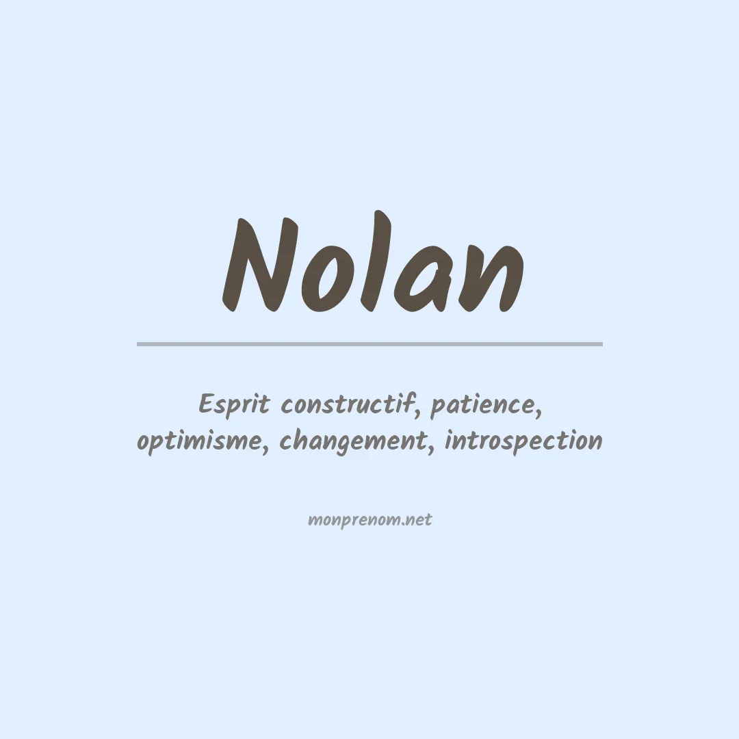 Prénom Nolan