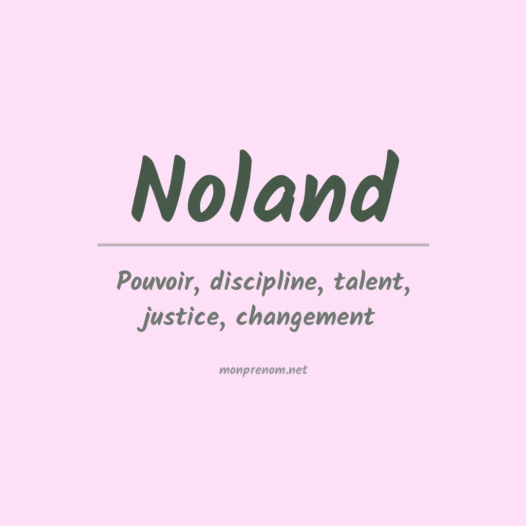 Prénom Noland
