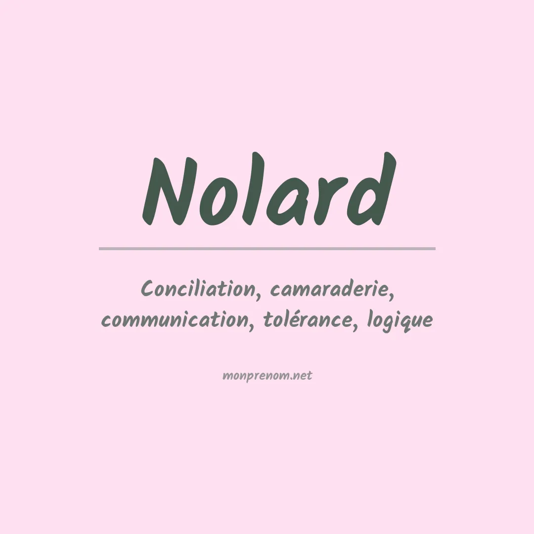 Prénom Nolard