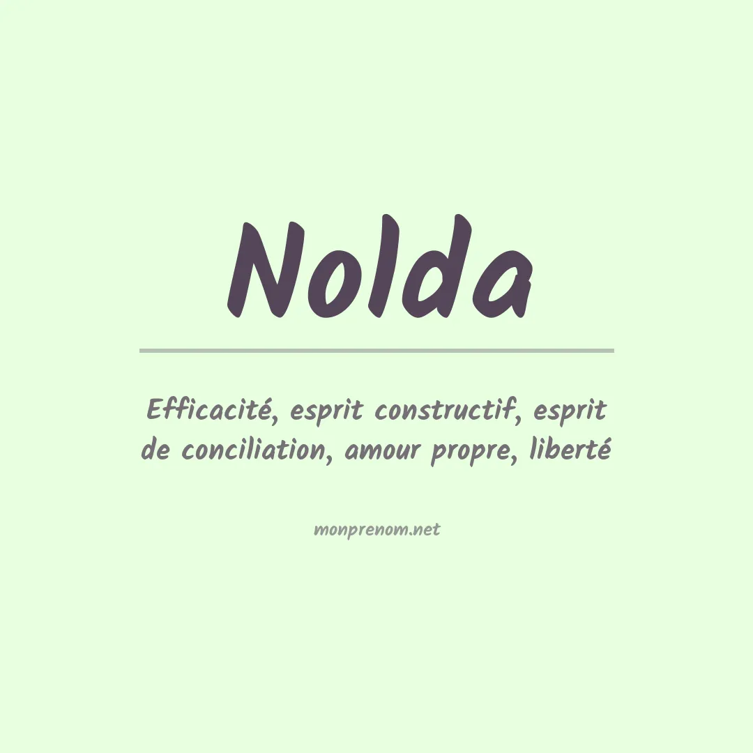 Prénom Nolda