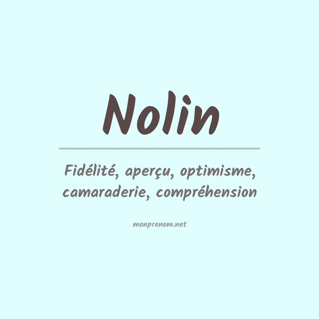 Prénom Nolin
