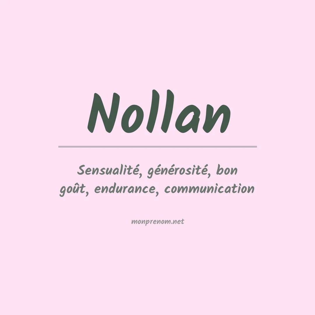 Signification du prénom Nollan