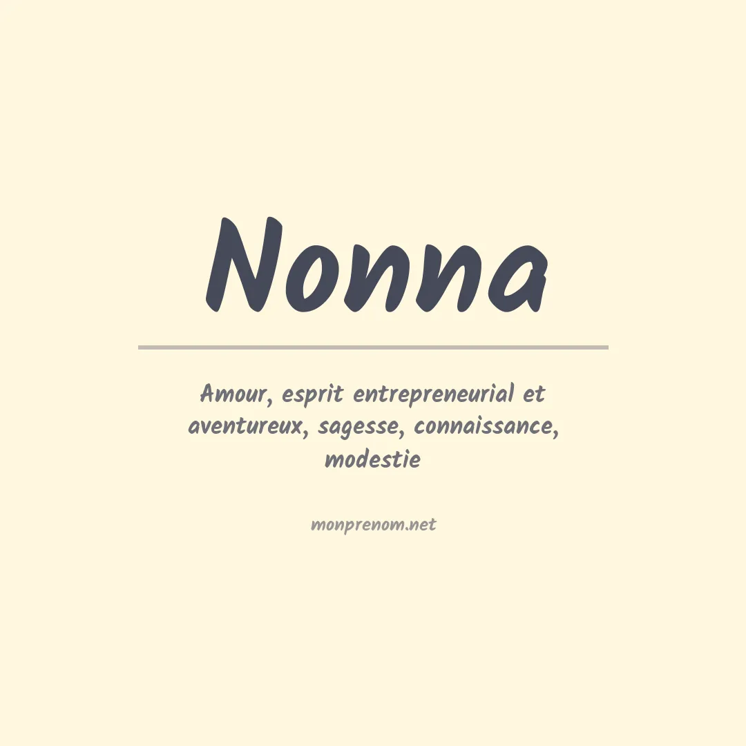Prénom Nonna