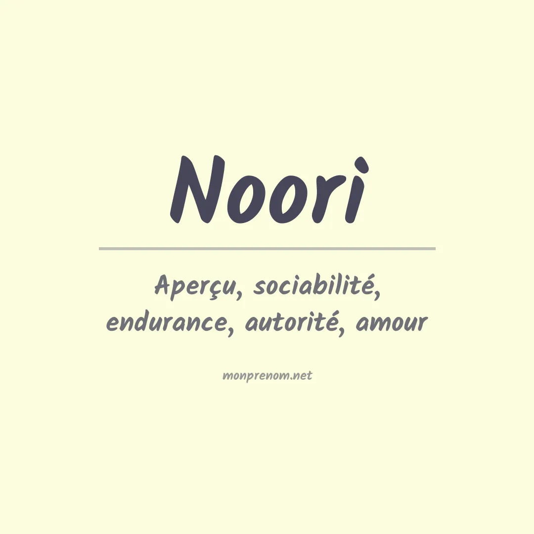 Prénom Noori
