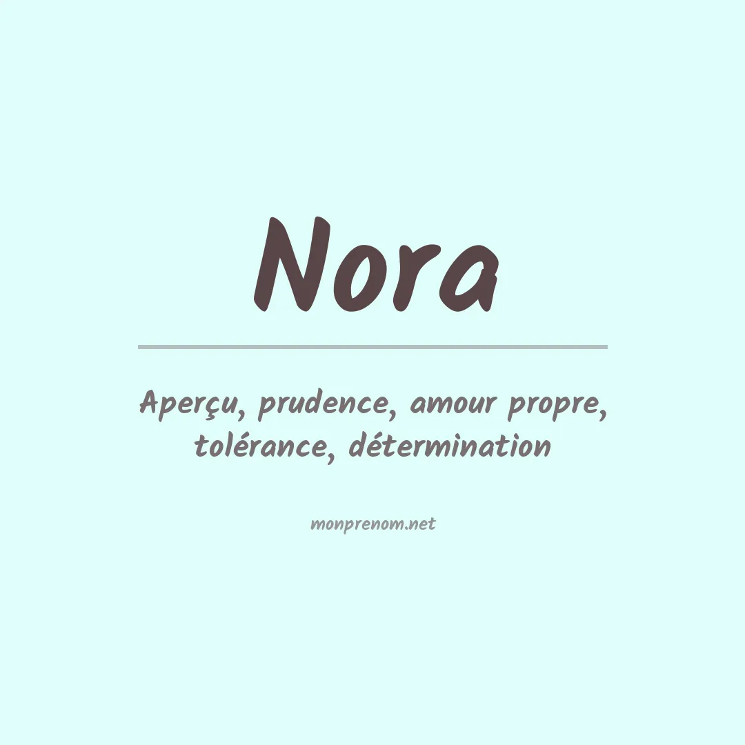 Prénom Nora