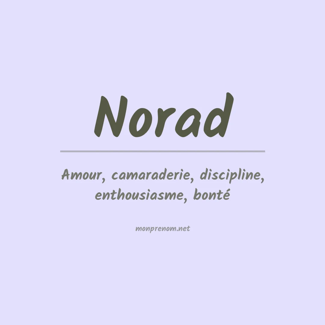 Signification du prénom Norad
