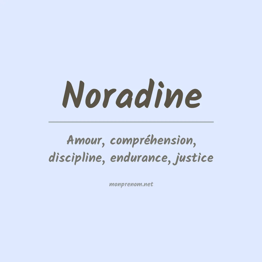 Prénom Noradine