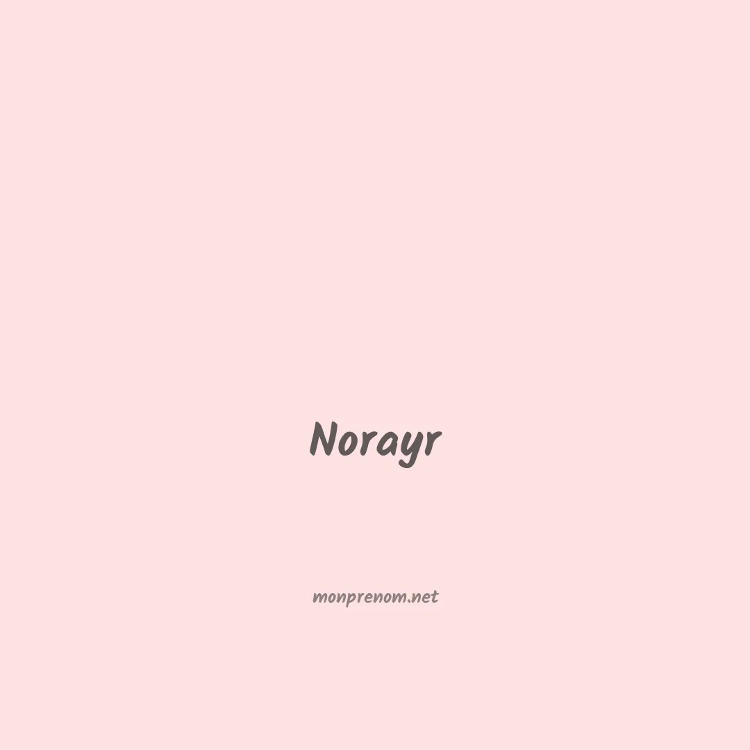 Norayr en chinois