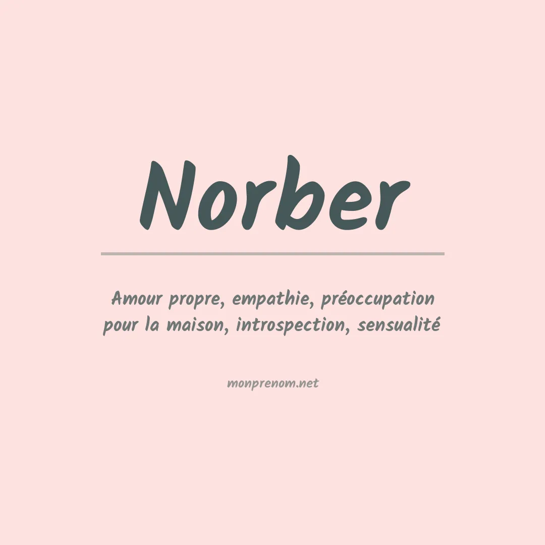 Prénom Norber