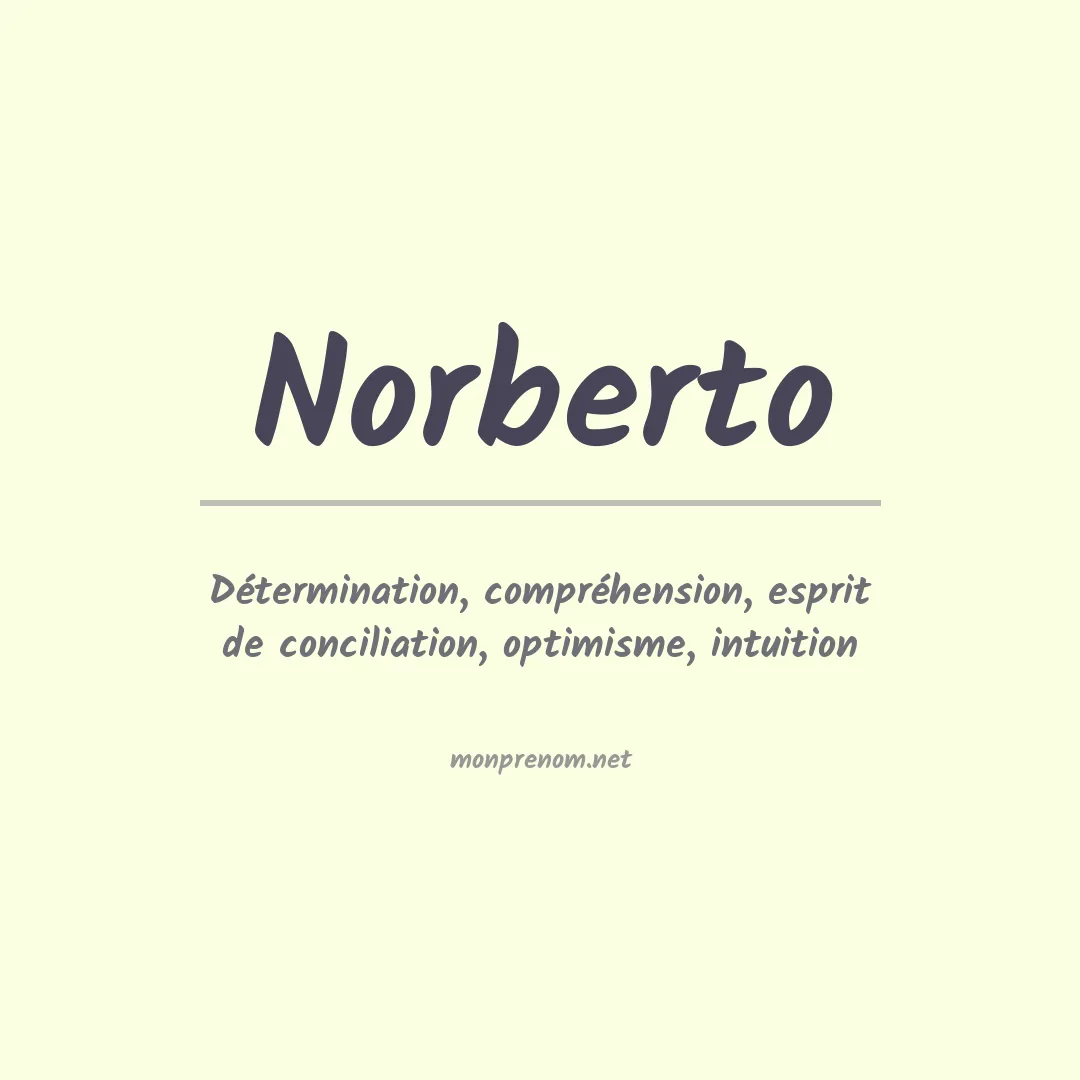 Prénom Norberto