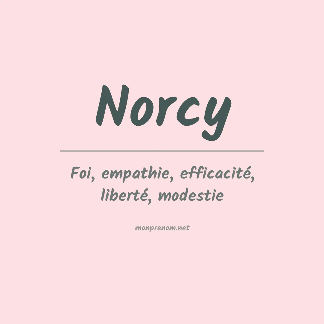 Prénom Norcy