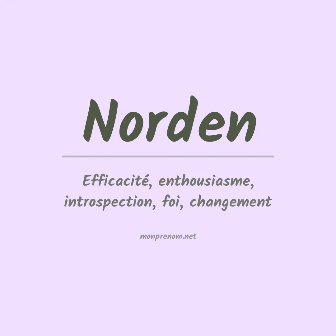 Prénom Norden
