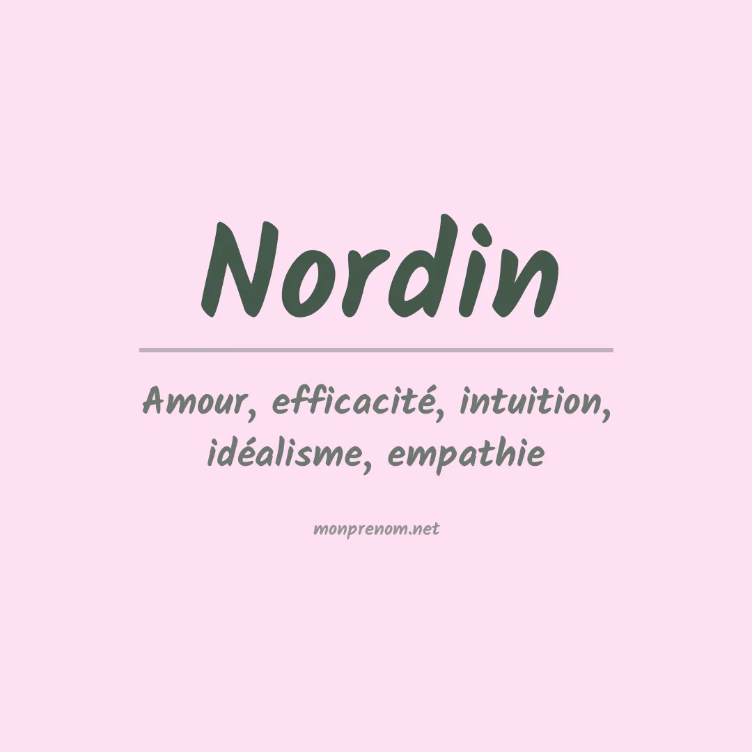 Prénom Nordin