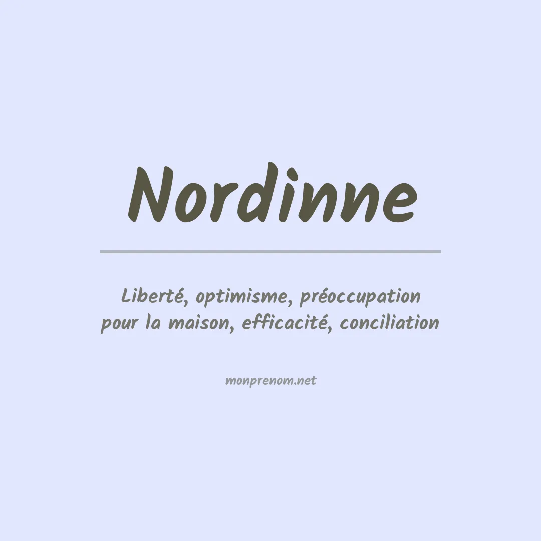 Prénom Nordinne