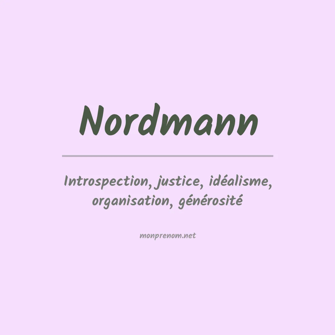 Prénom Nordmann