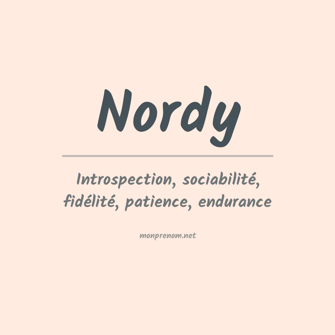 Signification du prénom Nordy