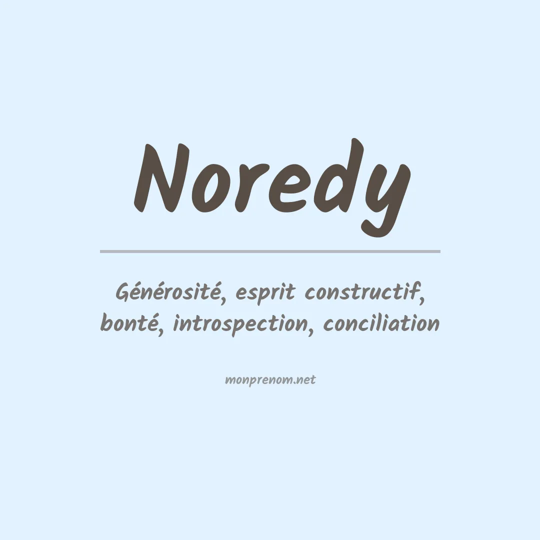 Prénom Noredy