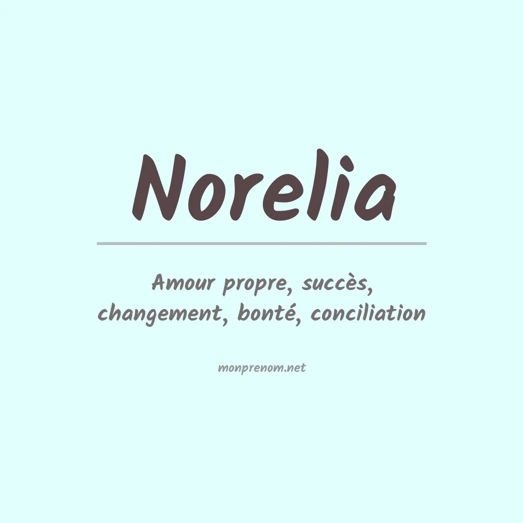 Signification du prénom Norelia