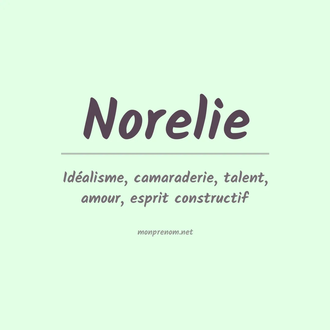 Prénom Norelie