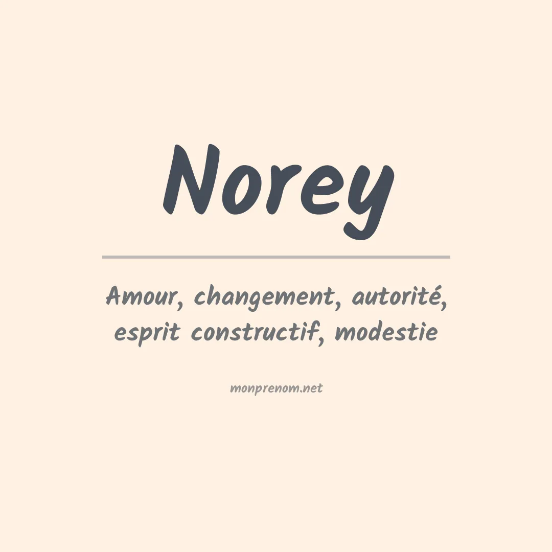 Prénom Norey
