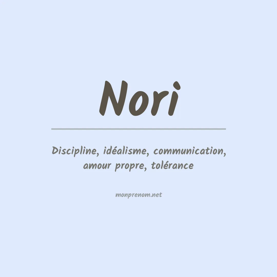 Prénom Nori