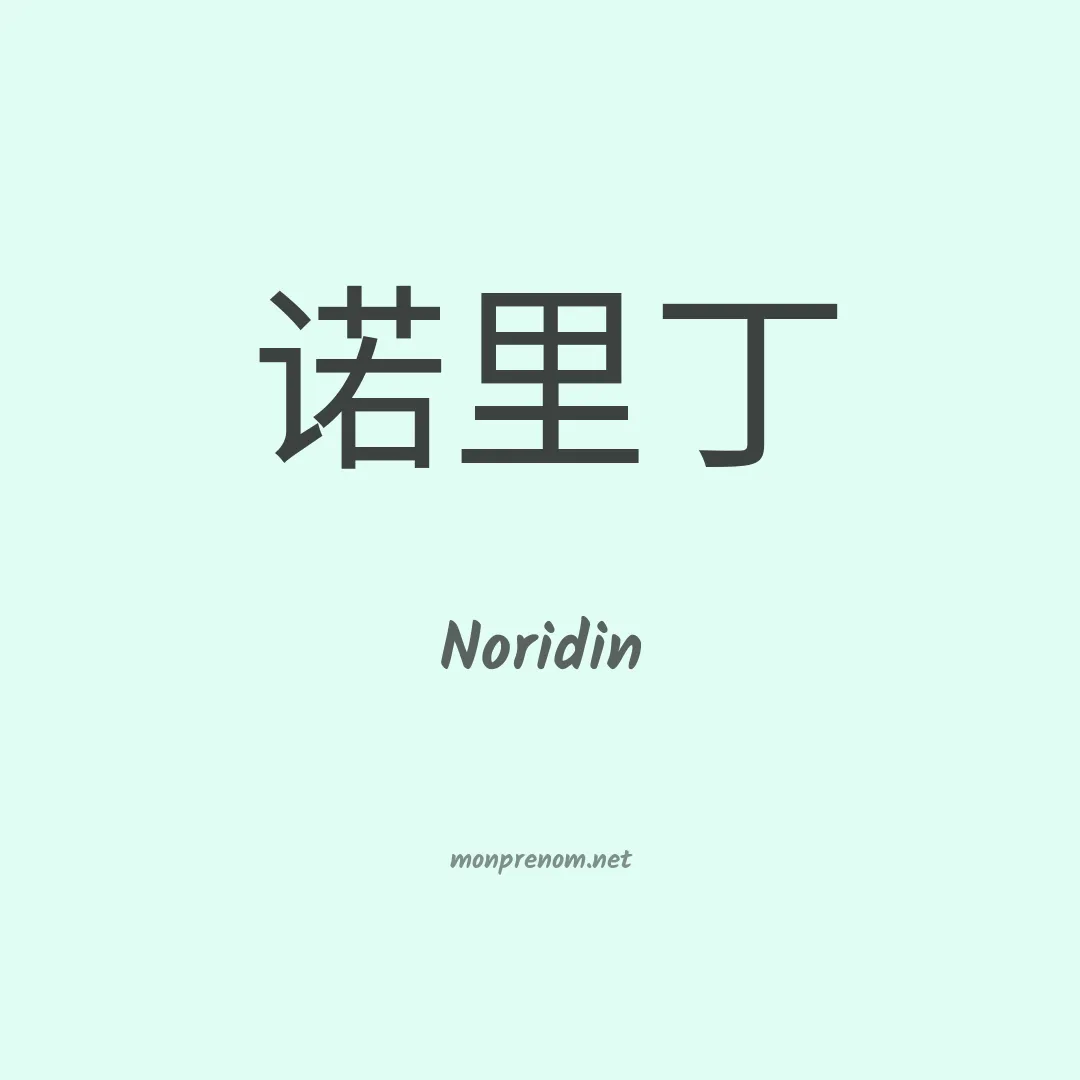 Noridin en chinois