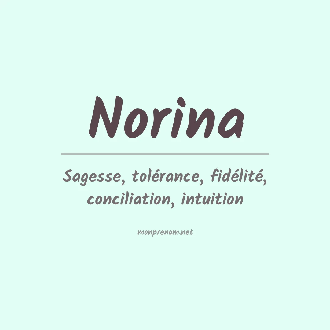 Prénom Norina