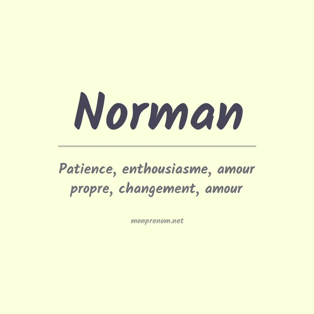 Prénom Norman