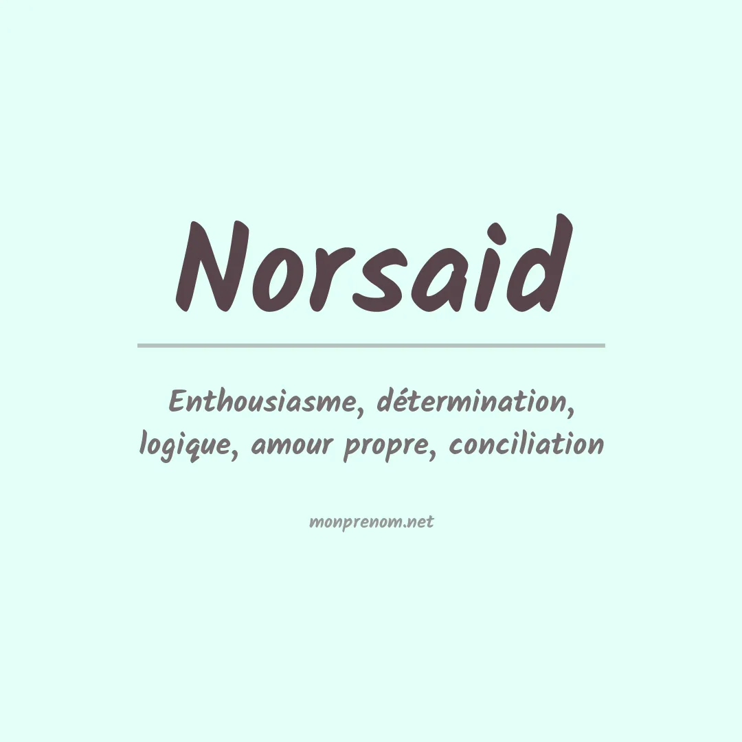 Prénom Norsaid