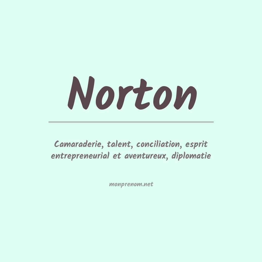 Prénom Norton
