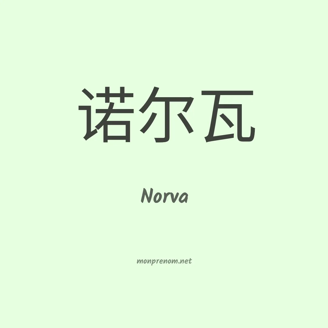 Norva en chinois