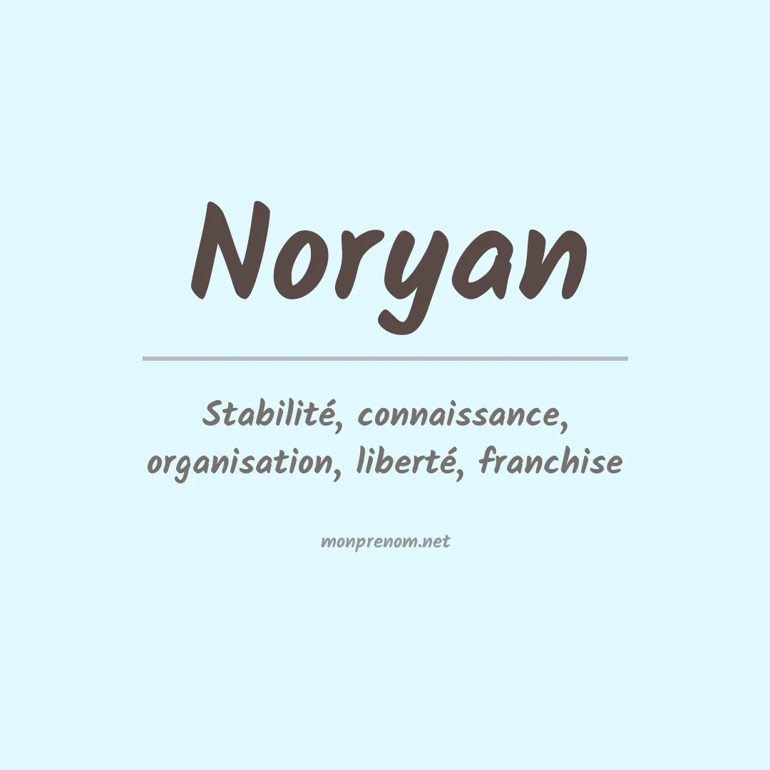 Signification du prénom Noryan