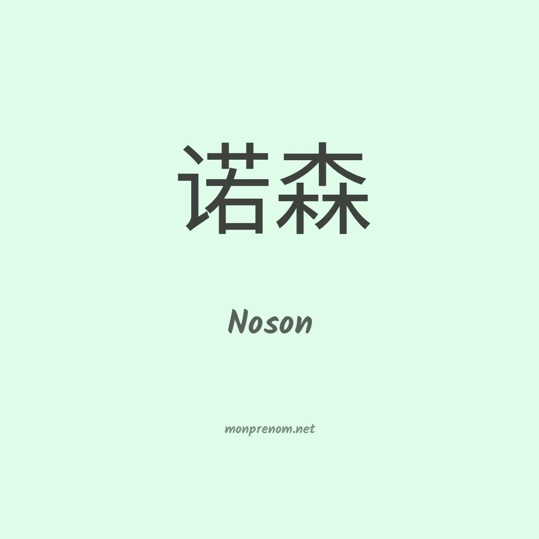 Noson en chinois
