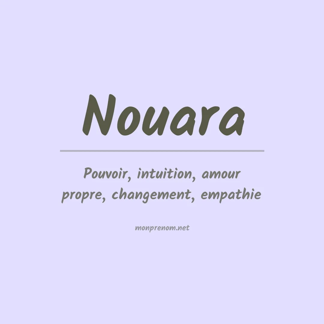 Prénom Nouara