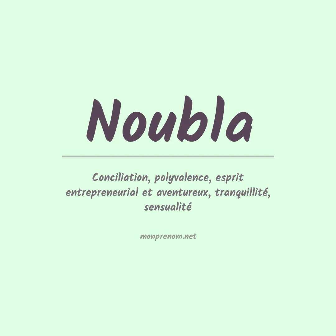 Prénom Noubla