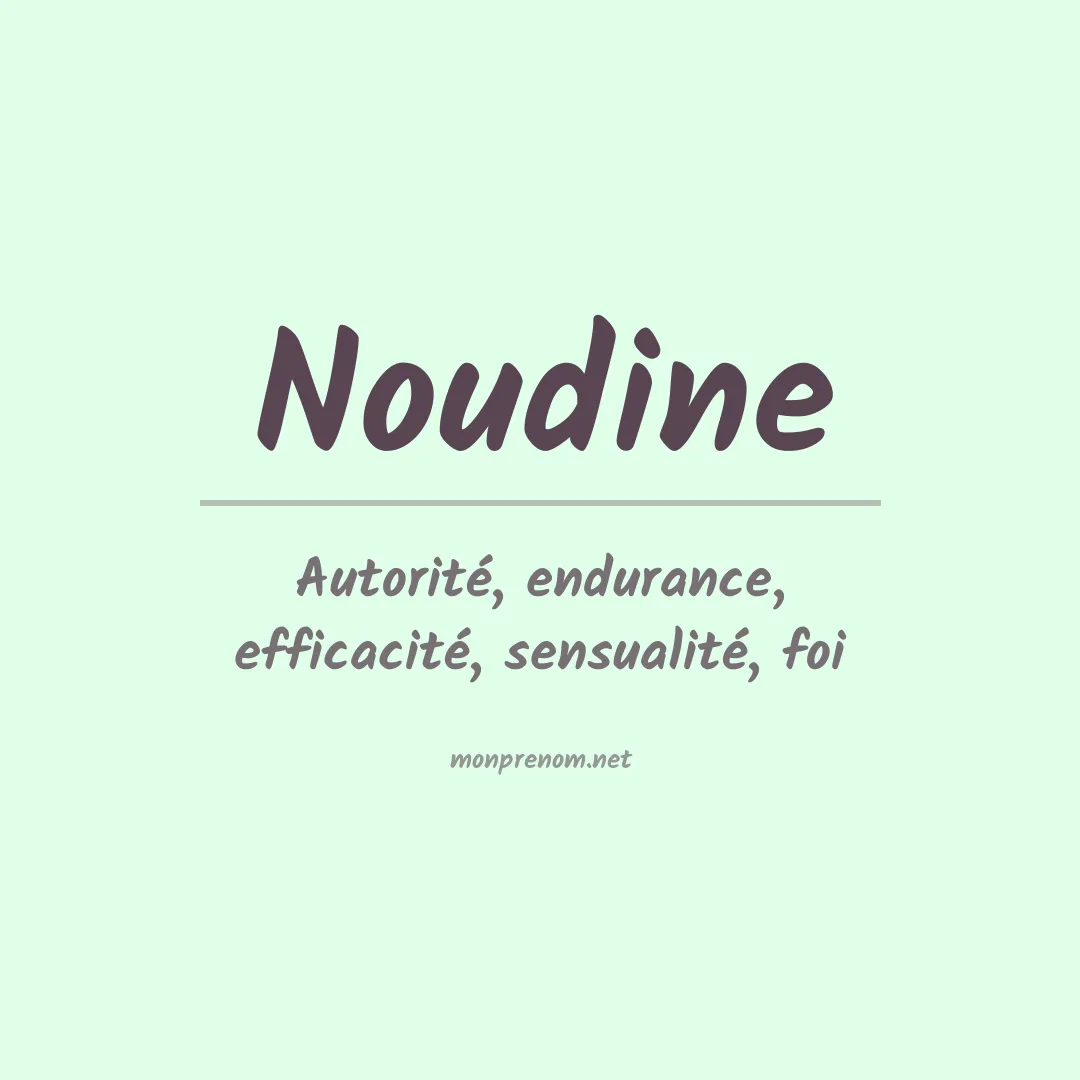 Prénom Noudine