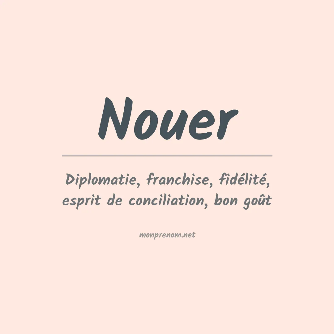 Signification du prénom Nouer
