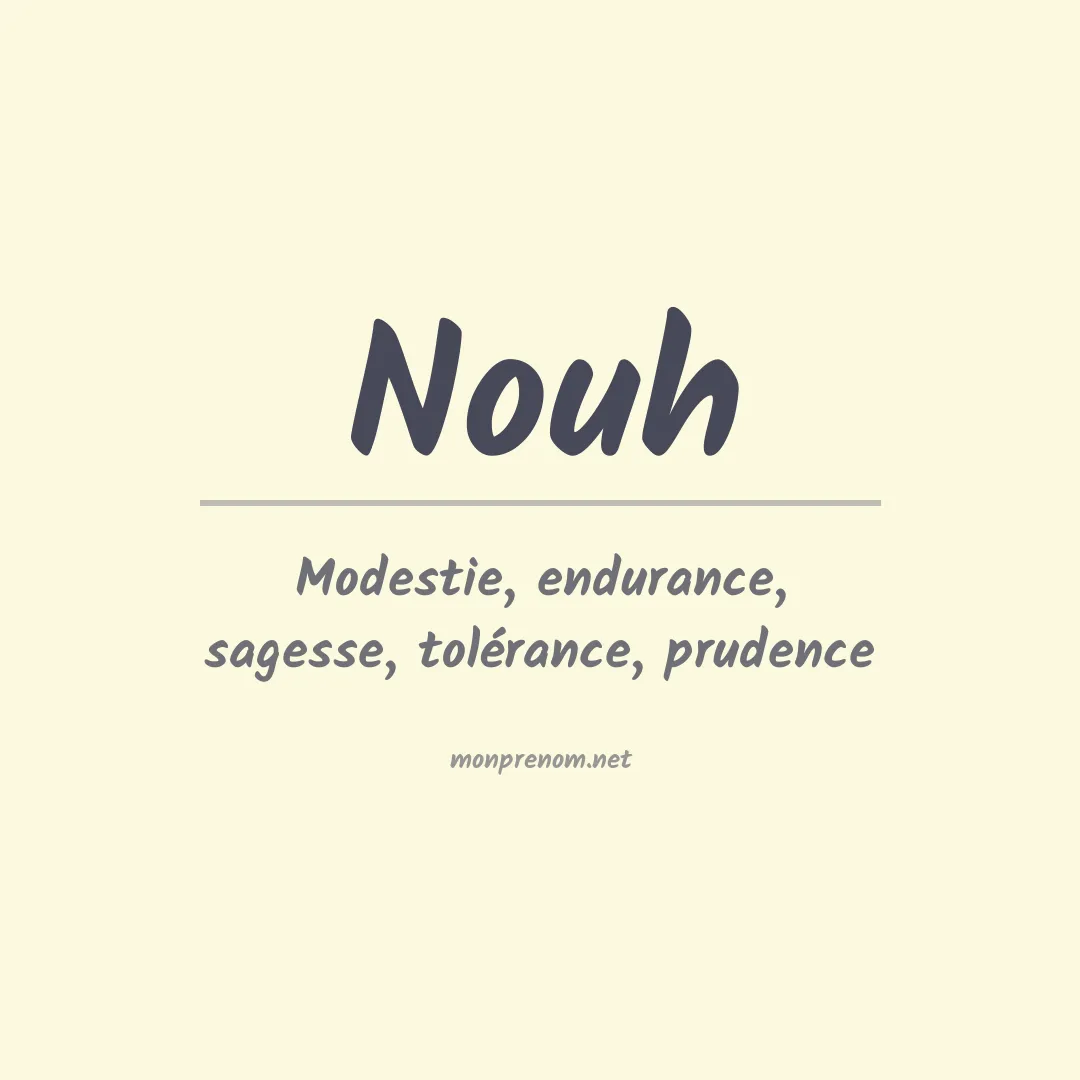 Prénom Nouh