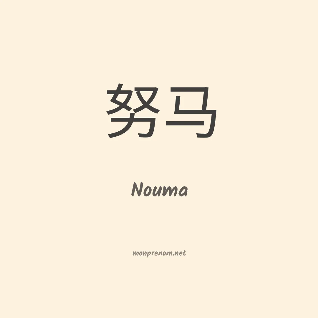 Nouma en chinois