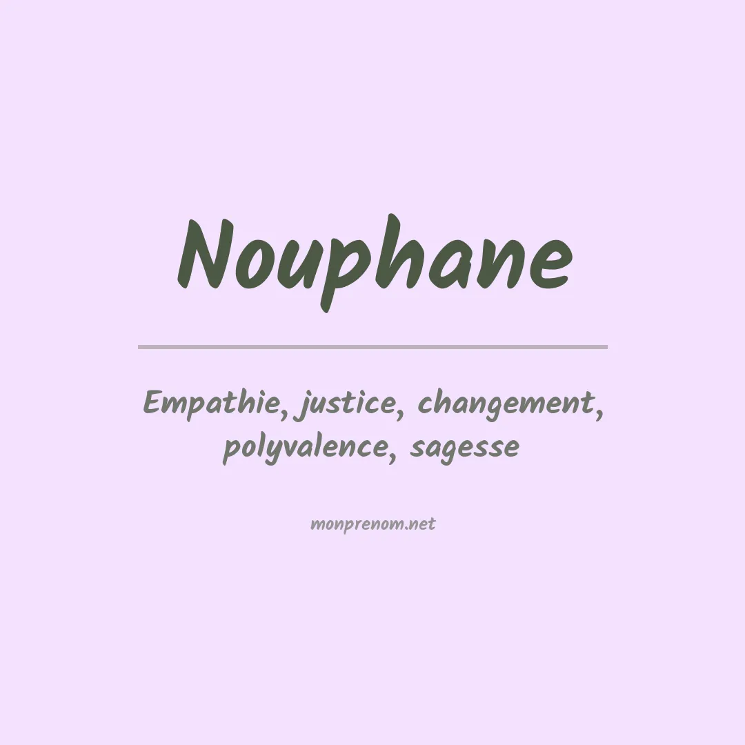 Prénom Nouphane