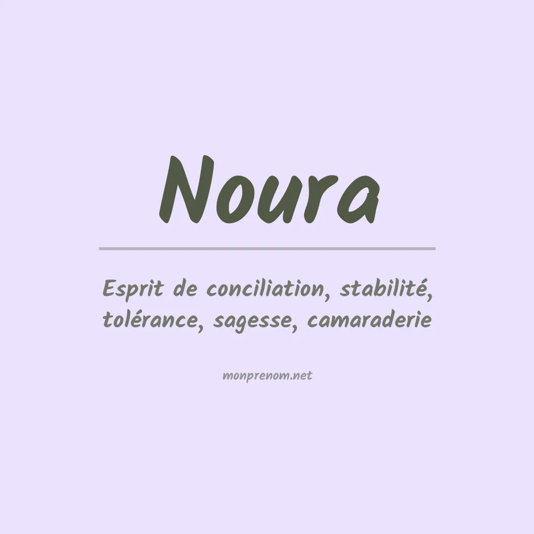 Signification du prénom Noura